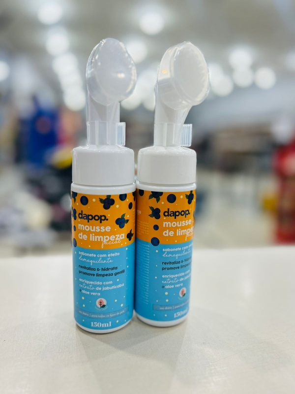 Mousse de limpeza facial